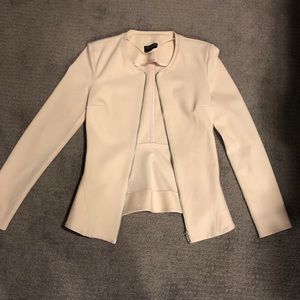 Topshop light pink/ivory blazer